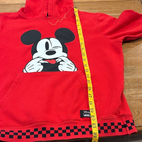 Vans Red Mickey Mouse Kids Hoodie - Picture 9 of 10